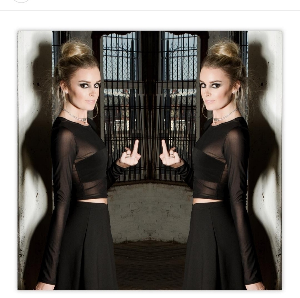 NWOT Black Wednesday "Reckless" Skirt